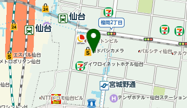 THREEPPY ヨドバシ仙台店の地図画像