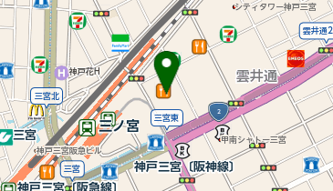 THREEPPY 三宮OPA2店の地図画像