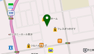 THREEPPY フレスポ築館店の地図画像