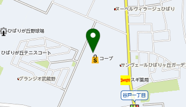 THREEPPY コープひばりが丘店の地図画像