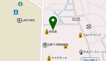 THREEPPY イオンタウン山梨中央SC店の地図画像