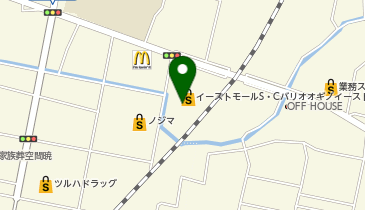 THREEPPY オギノイーストモールショッピングセンターバリオ店の地図画像