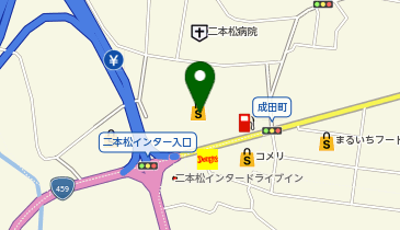 THREEPPY ヨークタウン二本松インター店の地図画像
