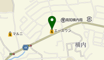 ザ・ダイソー エースワン横内店の地図画像