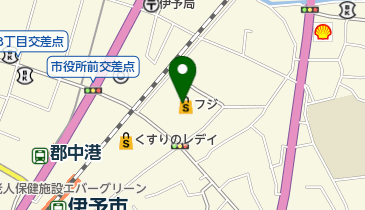 ザ・ダイソー フジ伊予店の地図画像