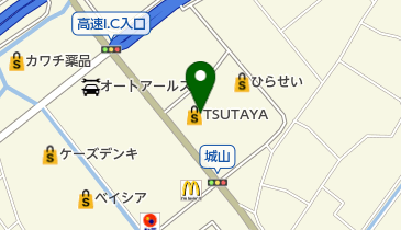 ザ・ダイソー HIRASEI遊TSUTAYA豊栄インター店の地図画像