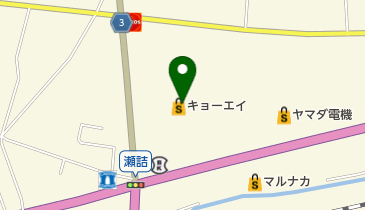 ザ・ダイソー キョーエイ山川店の地図画像