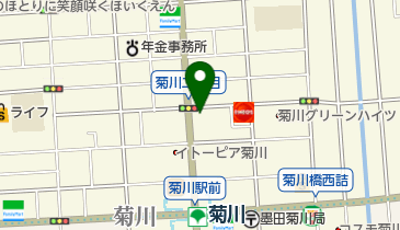 ザ・ダイソー くすりの福太郎菊川店の地図画像