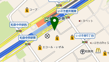 りそな銀行 和泉中央支店の地図画像