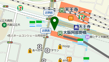 りそな銀行 セブンデイズプラザあべのハルカスの地図画像