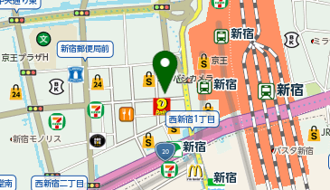 りそな銀行 セブンデイズプラザ新宿西口の地図画像