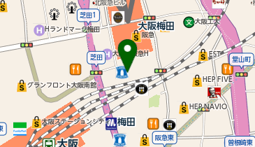 りそな銀行 セブンデイズプラザ阪急梅田の地図画像