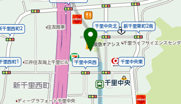 りそな銀行 セブンデイズプラザ千里中央 by千里中央支店の地図画像