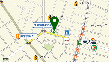 埼玉りそな銀行 東大宮支店の地図画像