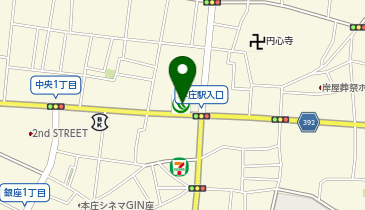 埼玉りそな銀行 本庄支店の地図画像