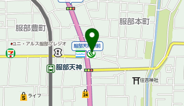 関西みらい銀行 服部支店の地図画像