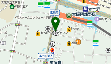 関西みらい銀行 天王寺支店の地図画像