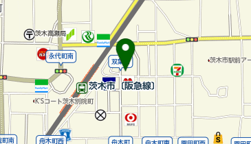 関西みらい銀行 茨木支店の地図画像