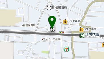 関西みらい銀行 河内花園支店の地図画像