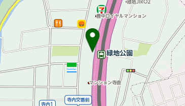 関西みらい銀行 緑地公園支店の地図画像