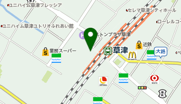 関西みらい銀行 セブンデイズプラザ 草津西の地図画像