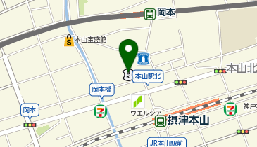 みなと銀行 本山支店の地図画像