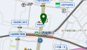 みなと銀行 川西支店の地図画像