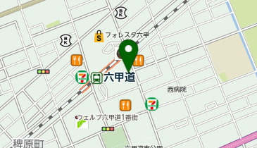 みなと銀行 六甲道支店の地図画像