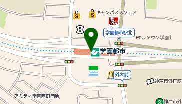 みなと銀行 学園都市支店の地図画像