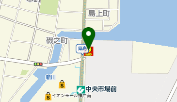 みなと銀行 中央市場支店の地図画像