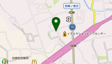 みなと銀行 昆陽里支店(昼休業導入店舗)の地図画像