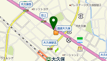 みなと銀行 大久保駅前支店(昼休業導入店舗)の地図画像