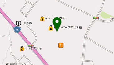 りそな!nセブンパークアリオ柏の地図画像