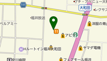 ライトオン 福井大和田アピタ店の地図画像