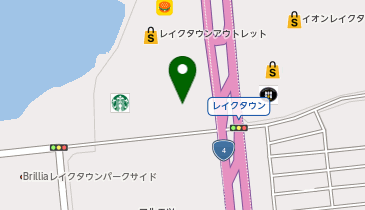 アウトレットイオンレイクタウン店の地図画像