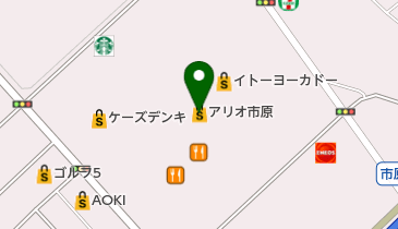 ライトオン アリオ市原店の地図画像
