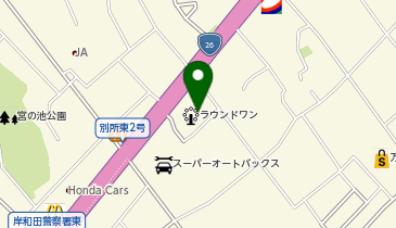 ラウンドワン 岸和田店の地図画像