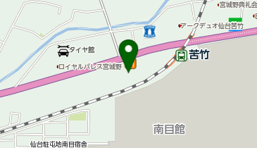ラウンドワン 仙台苦竹店の地図画像