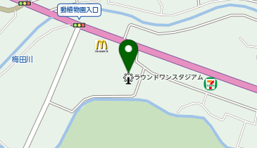 ラウンドワンスタジアム 豊橋店の地図画像