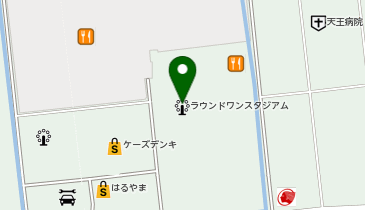 ラウンドワンスタジアム 浜松店の地図画像