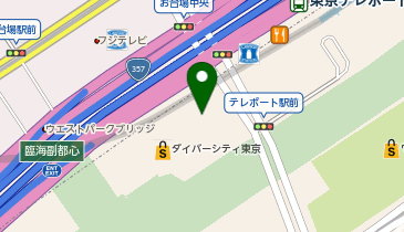 ラウンドワンスタジアム ダイバーシティ東京プラザ店の地図画像