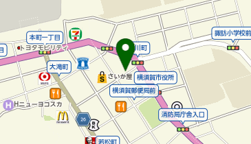 ラウンドワン さいか屋横須賀店の地図画像