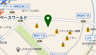 ふるいちイオンモール八幡東店の地図画像