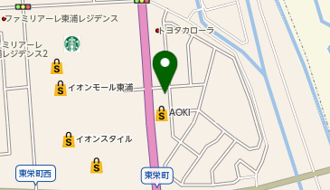 ふるいちイオンモール東浦店の地図画像