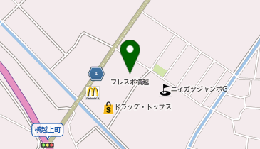 ふるいちトップブックス横越バイパス店の地図画像