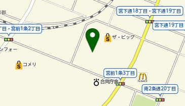ふるいち旭川宮前店の地図画像