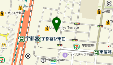 コジマ×ビックカメラ 宇都宮テラス店の地図画像