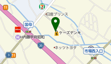 ケーズデンキ 甲府店の地図画像