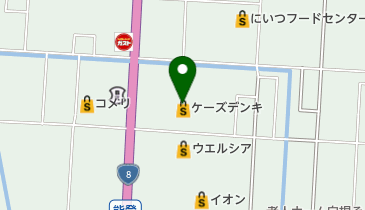 ケーズデンキ 白根店の地図画像