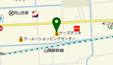 ケーズデンキ 岡山大安寺店の地図画像